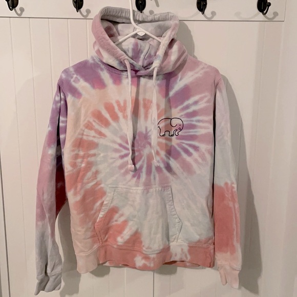 Ivory Ella Oversized S tie dye Hoodie Excellent Cozy Small womens - Picture 2 of 9